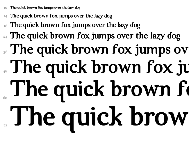 Brig Maven font waterfall
